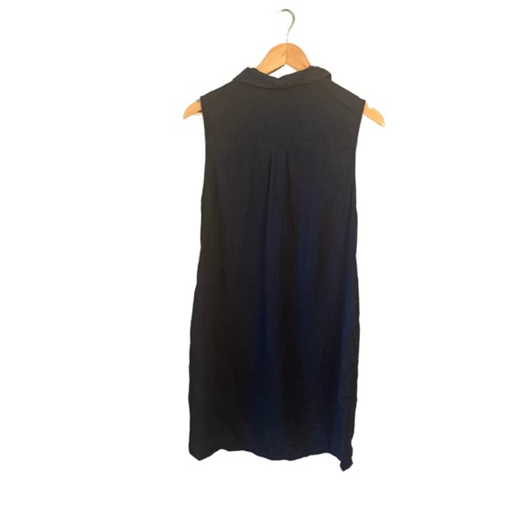 Banana Republic Lyocell Shirt Dress Navy Size 12 Collared with Buttons - Picture 2 of 6